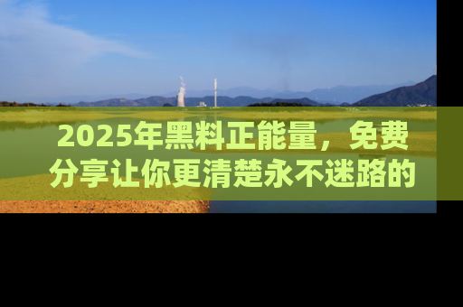 2025年黑料正能量，免费分享让你更清楚永不迷路的真相！