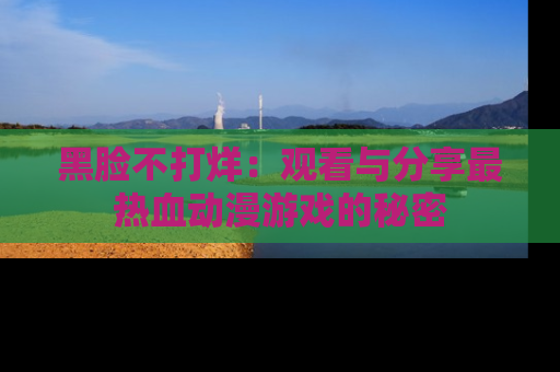 黑脸不打烊：观看与分享最热血动漫游戏的秘密