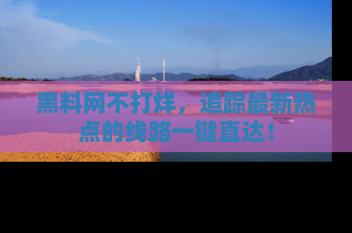 黑料网不打烊，追踪最新热点的线路一键直达！