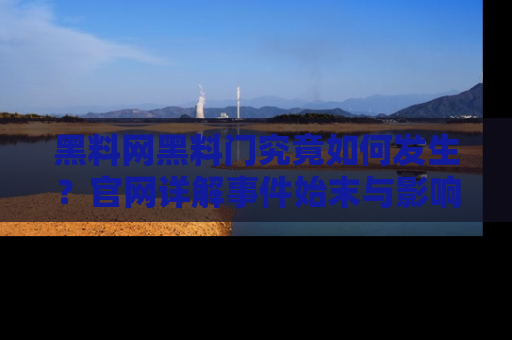 黑料网黑料门究竟如何发生？官网详解事件始末与影响