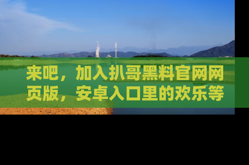 来吧，加入扒哥黑料官网网页版，安卓入口里的欢乐等着你！