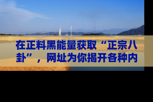 在正料黑能量获取“正宗八卦”,网址为你揭开各种内幕故事!