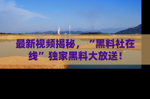 最新视频揭秘,“黑料社在线”独家黑料大放送!